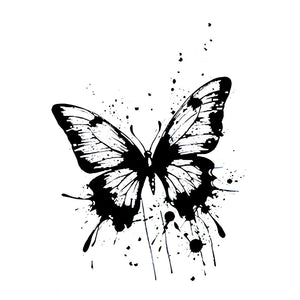 Ink Splash Butterfly Tattoo - 2 | Temporalis