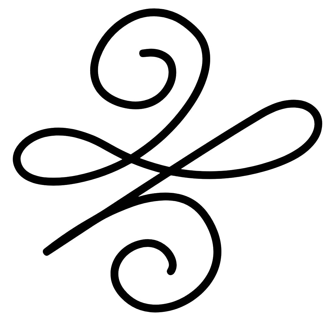 Intertwined swirl temporary tattoo - 2 | Temporalis