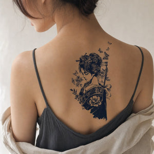 Japanese Geisha Tattoo - 1 | Temporalis