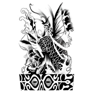 Japanese Koi Fish Tattoo - 2 | Temporalis