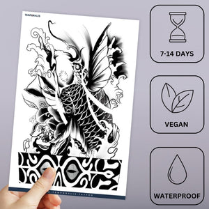 Japanese Koi Fish Tattoo - 3 | Temporalis