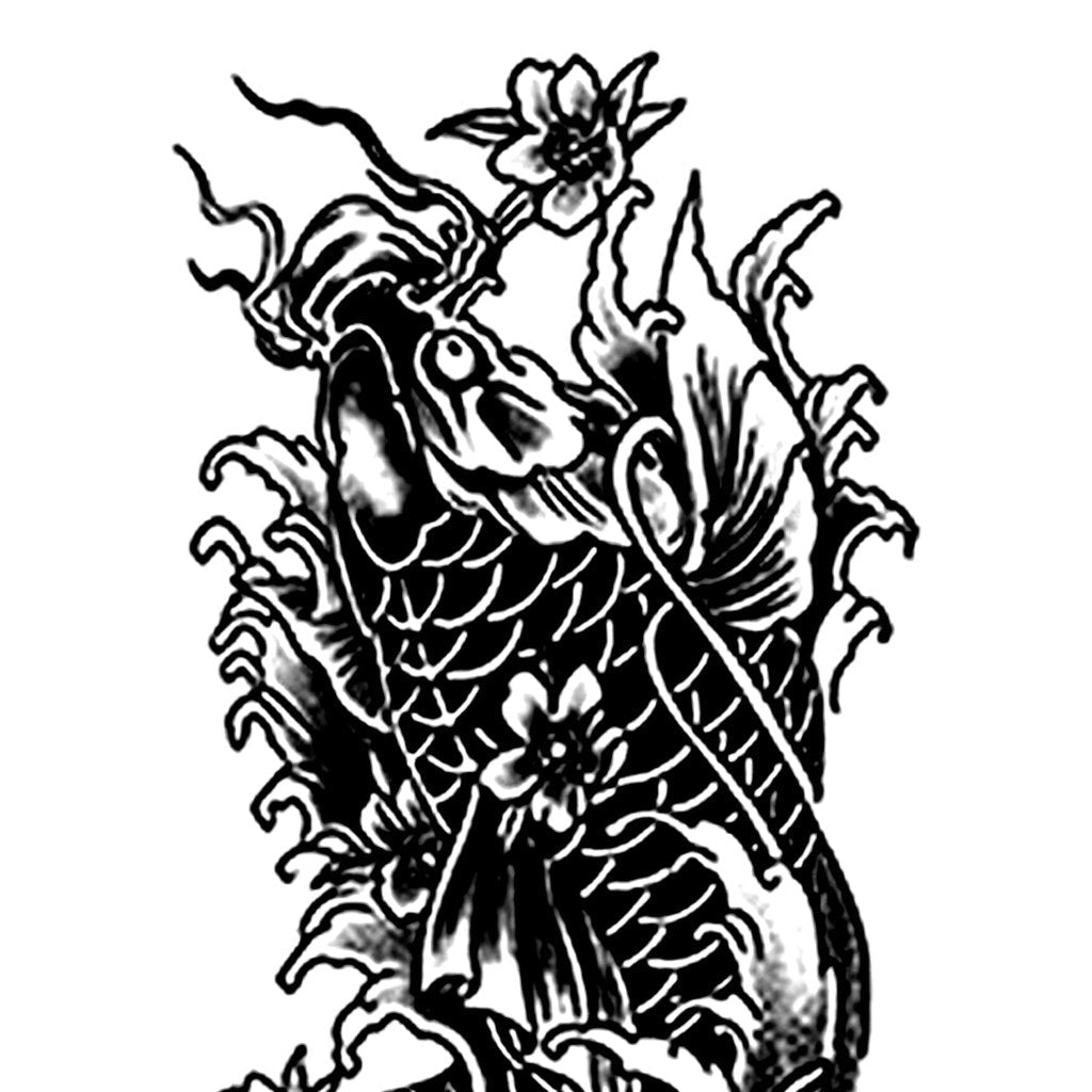 Japanese Koi Fish Tattoo - 2 | Temporalis
