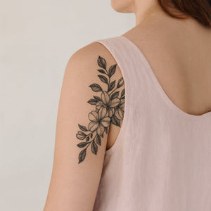Jasminblüte 1 - Temporalis® - Temporäres Tattoo