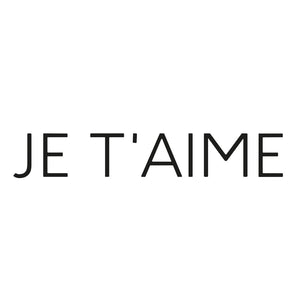 Je t'aime French Temporary Tattoo - 2 | Temporalis