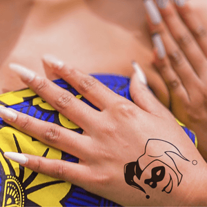 Głowa Jokera 1 - Temporalis® - Tatuaż tymczasowy