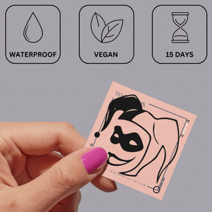 Głowa Jokera 3 - Temporalis® - Tatuaż tymczasowy