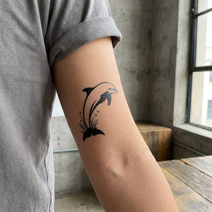 Jumping Dolphin Tattoo - 1 | Temporalis