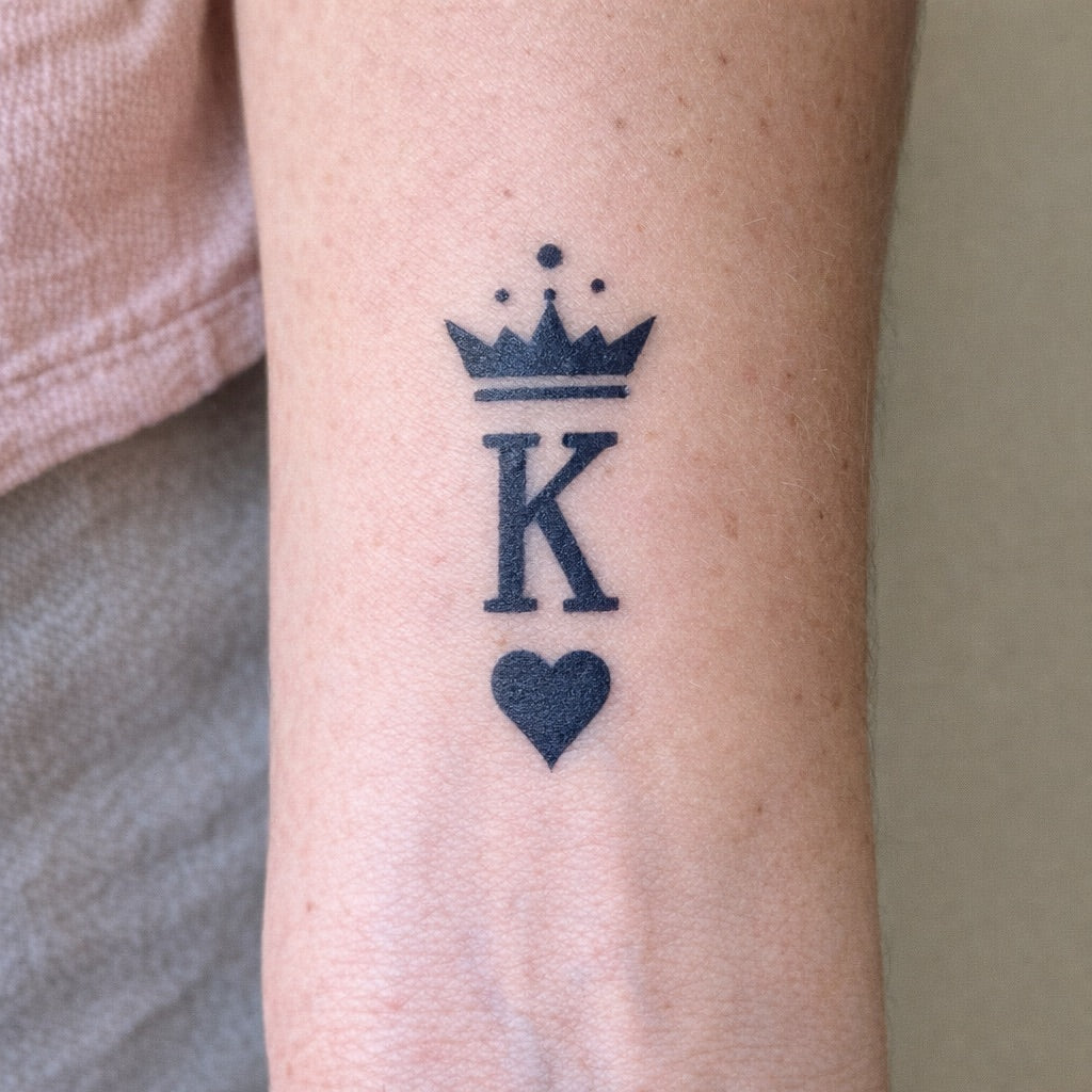 King of Hearts Tattoo - 1 | Temporalis