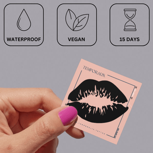 Kiss Print 3 - Temporalis® - Tatuaż tymczasowy