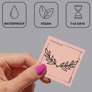 Laurel branch temporary tattoo - 3 | Temporalis