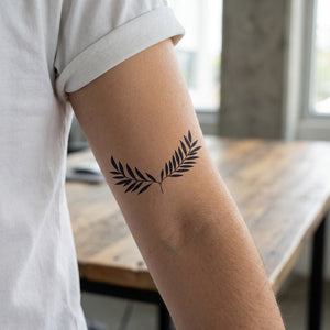 Laurel Wreath Branch Tattoo - 1 | Temporalis