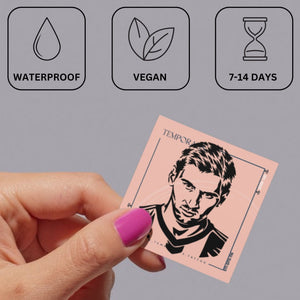 Lionel Messi portrait temporary tattoo - 3 | Temporalis