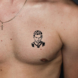 Lionel Messi portrait temporary tattoo - 1 | Temporalis