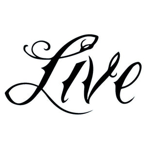 Tatuaż ze słowem „Żyj” 2 – Temporalis® – Tatuaż tymczasowy