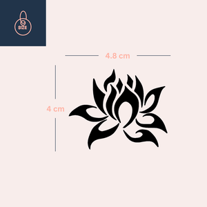 Lotusblume 4 - Temporalis® - Temporäres Tattoo