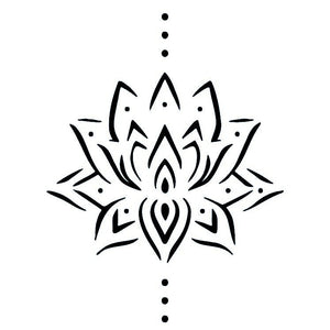 Lotus Mandala 2 - Temporalis® - Tijdelijke tatoeage