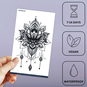 Lotus Mandala Chandelier Tattoo - 3 | Temporalis