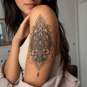 Lotus Mandala Chandelier Tattoo - 1 | Temporalis