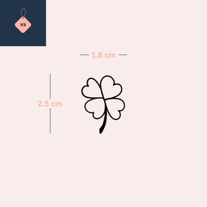 Lucky Clover 4 - Temporalis® - Tymczasowy tatuaż