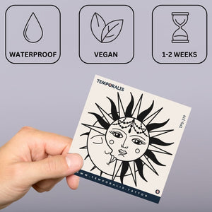 Lunar Embrace 3 - Temporalis® - Tatuagem temporária