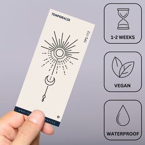 Emblema Resplandor Lunar 2 - Temporalis® - Tatuaje temporal