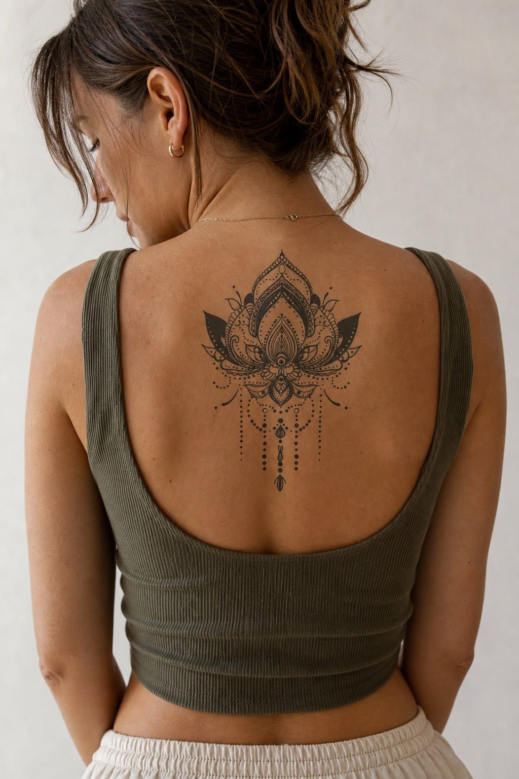 Mandala Lotus Chandelier Tattoo - 1 | Temporalis