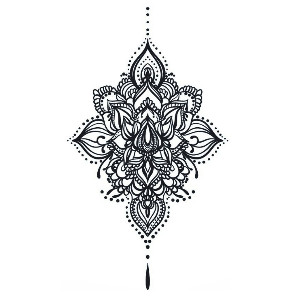 Mandala Lotus Tattoo - 2 | Temporalis