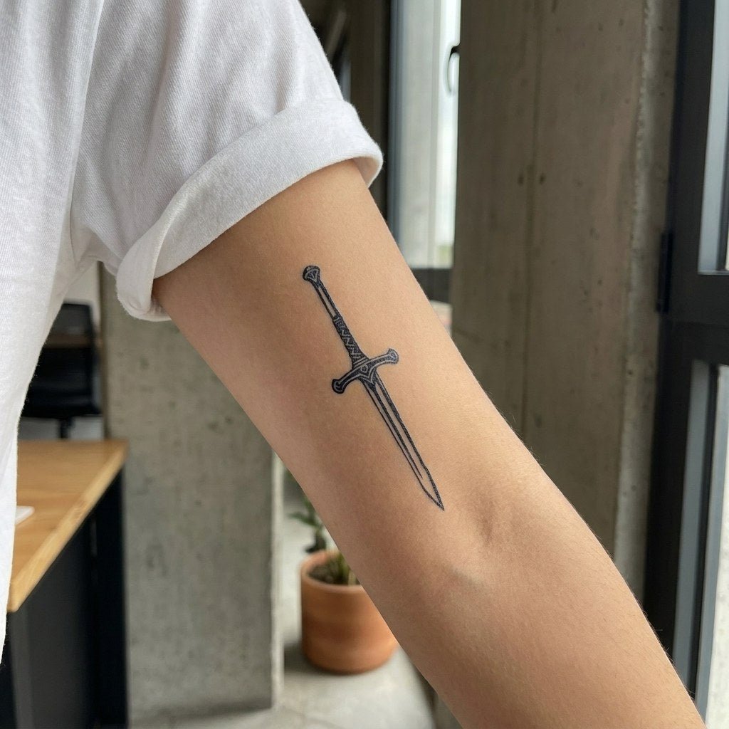 Medieval Sword Tattoo - 1 | Temporalis