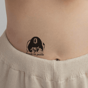 Mia Wallace Pulp Fiction „Roule Ta Paille” powiedzenie 1 - Temporalis® - Tymczasowy tatuaż