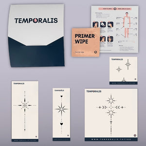 Minimalist Star - Kit de Tatuagens (4 tatuagens) 2 - Temporalis® - Tatuagem temporária