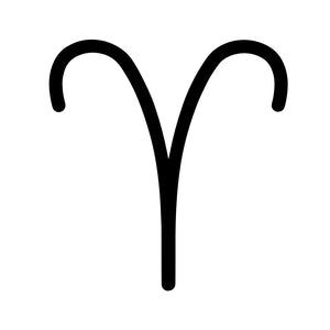Minimalist zodiac sign Aries 2 - Temporalis
