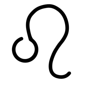 Minimalist zodiac sign Leo 2 - Temporalis