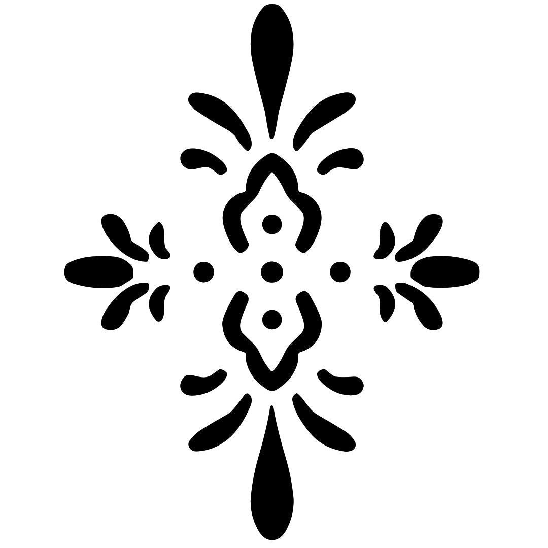 Modern fleur - de - lis symbol temporary tattoo - 2 | Temporalis