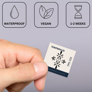 Nowoczesny symbol lilii 2 - Temporalis® - Tatuaż tymczasowy