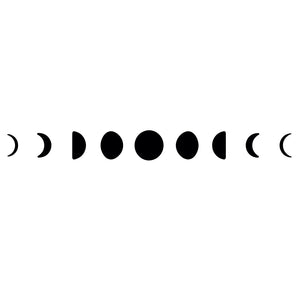 Moon phases temporary tattoo - 2 | Temporalis