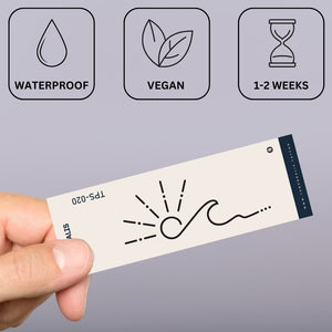 Ocean Sunrise Wave 2 - Temporalis® - Tatuaggio temporaneo