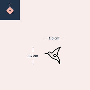 One - line hummingbird temporary tattoo - 4 | Temporalis