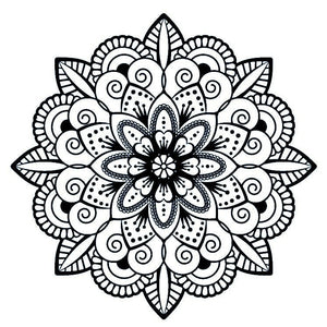 Ornamental Floral Mandala Temporary Tattoo - 2 | Temporalis