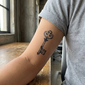 Ornate Skeleton Key Tattoo - 1 | Temporalis