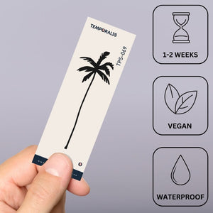 Palm tree silhouette temporary tattoo - 3 | Temporalis