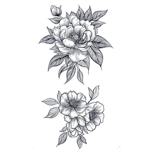 Peony Duo Tattoo - 2 | Temporalis