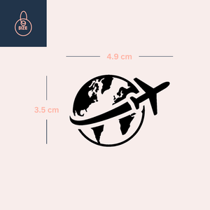 Planlæg Jorden Rundt 4 - Temporalis® - Midlertidig tatovering