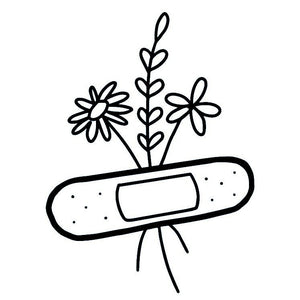 Gips en bloemen 2 - Temporalis® - Tijdelijke tatoeage