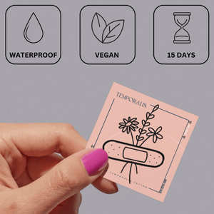 Gips en bloemen 3 - Temporalis® - Tijdelijke tatoeage