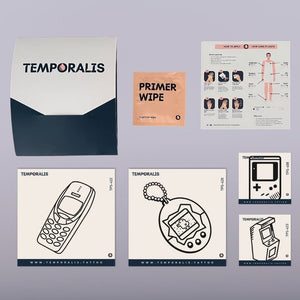 Retro Gaming - Zestaw do tatuażu (4 tatuaże) 2 - Temporalis® - Tatuaż tymczasowy