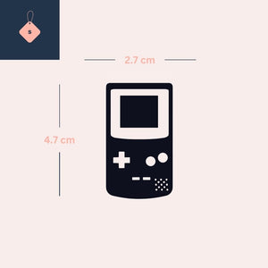 Retro handheld console temporary tattoo - 4 | Temporalis