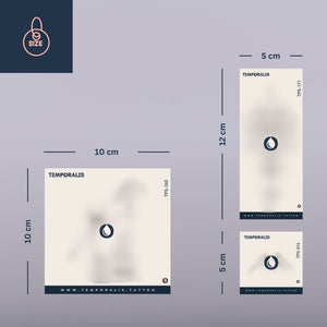 Retro Media - Zestaw do tatuażu (4 tatuaże) 3 - Temporalis® - Tatuaż tymczasowy