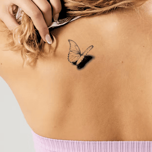 Silhueta de Borboleta 1 - Temporalis® - Tatuagem temporária