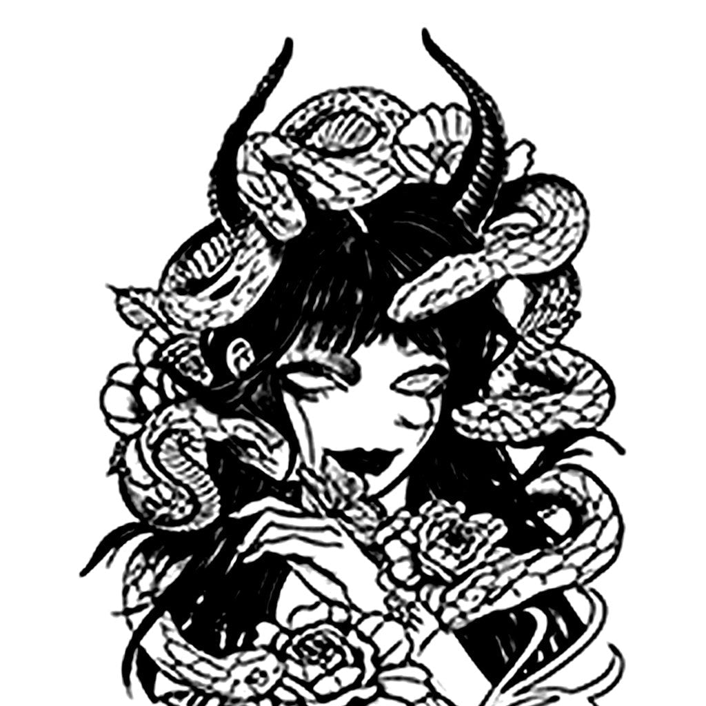 Snake Goddess Tattoo - 2 | Temporalis