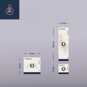 Étoiles - Kit de tatouages (7 tatouages) 3 - Temporalis® - Tatouage temporaire